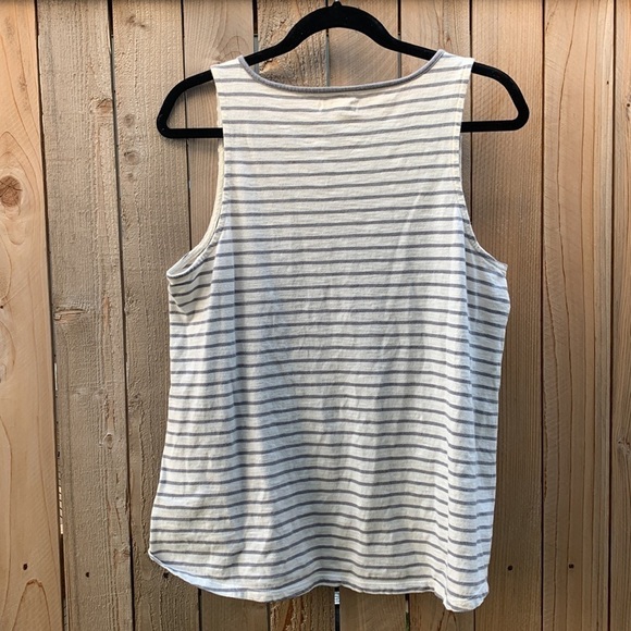 Madewell Forward-Seam Tank Top in Stripe size large - Picture 4 of 7